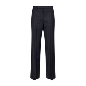 Marant Etoile Women Dark Anthracite Check Virgin Wool Noanda Trousers